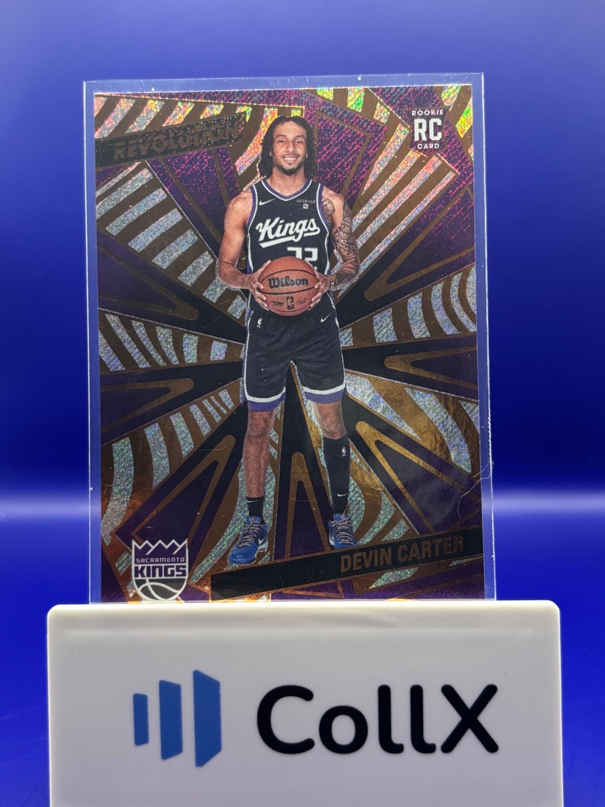 2024-25 Panini Revolution Basketball Devin Carter RC #125 Sacramento Kings NM