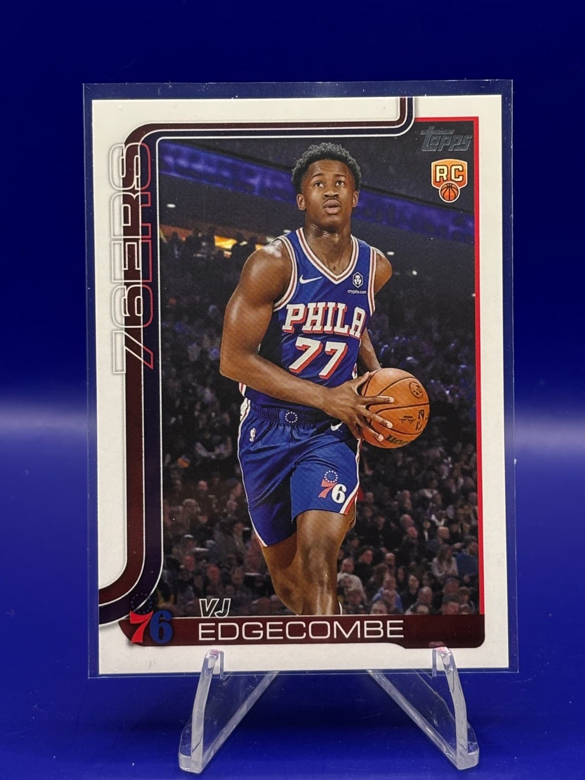 2025 Topps Flagship VJ Edgecombe RC Rookie #203 Philadelphia 76ers Basketball
