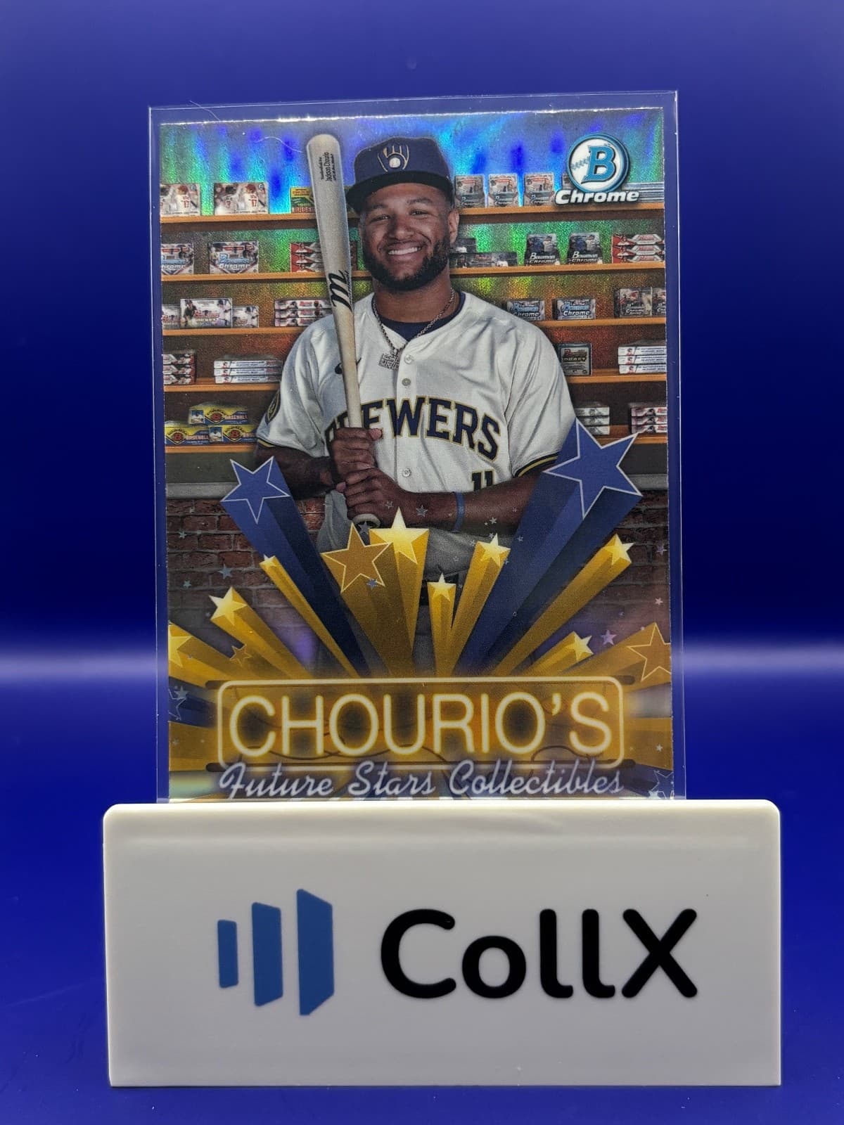 2025 Bowman Chrome Jackson Chourio Future Stars #HS-3 Milwaukee Brewers NM