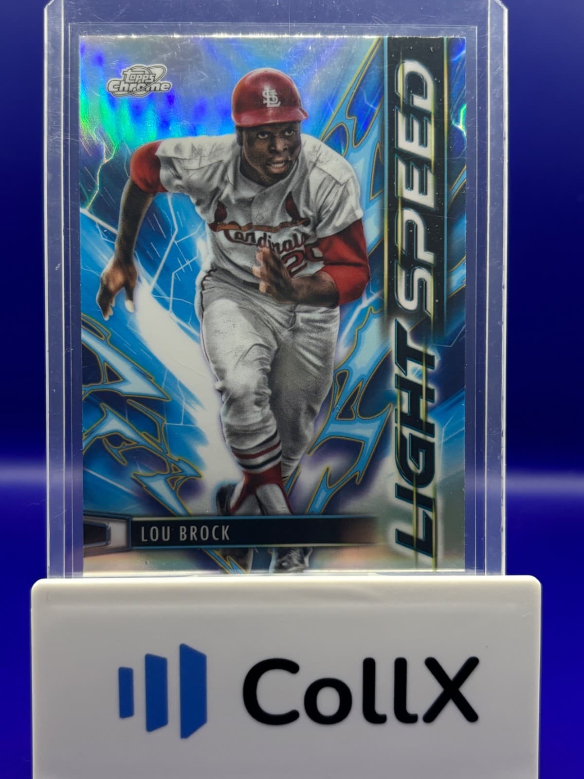 2025 Topps Cosmic Chrome Lou Brock Light Speed Insert #LS-22 Cardinals HOF