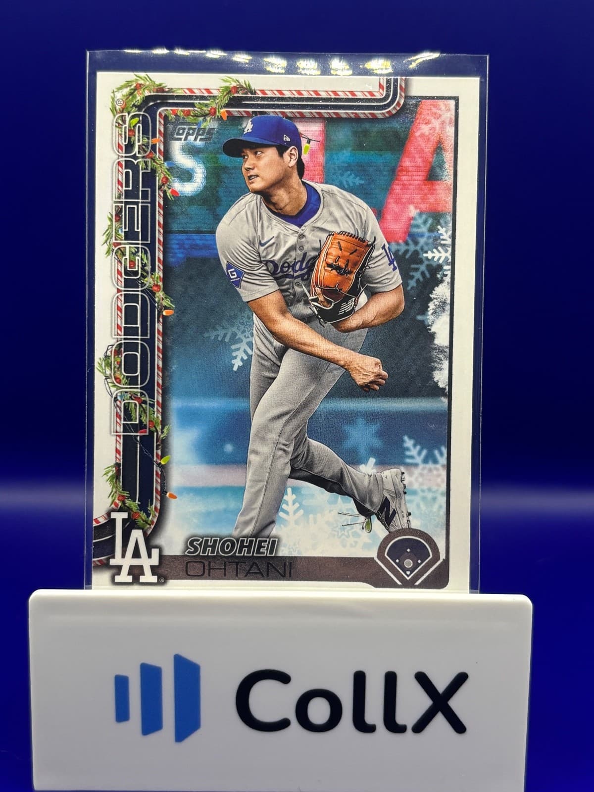 2025 Topps Holiday Shohei Ohtani Pitching Holiday Snowflakes #H1 LA Dodgers