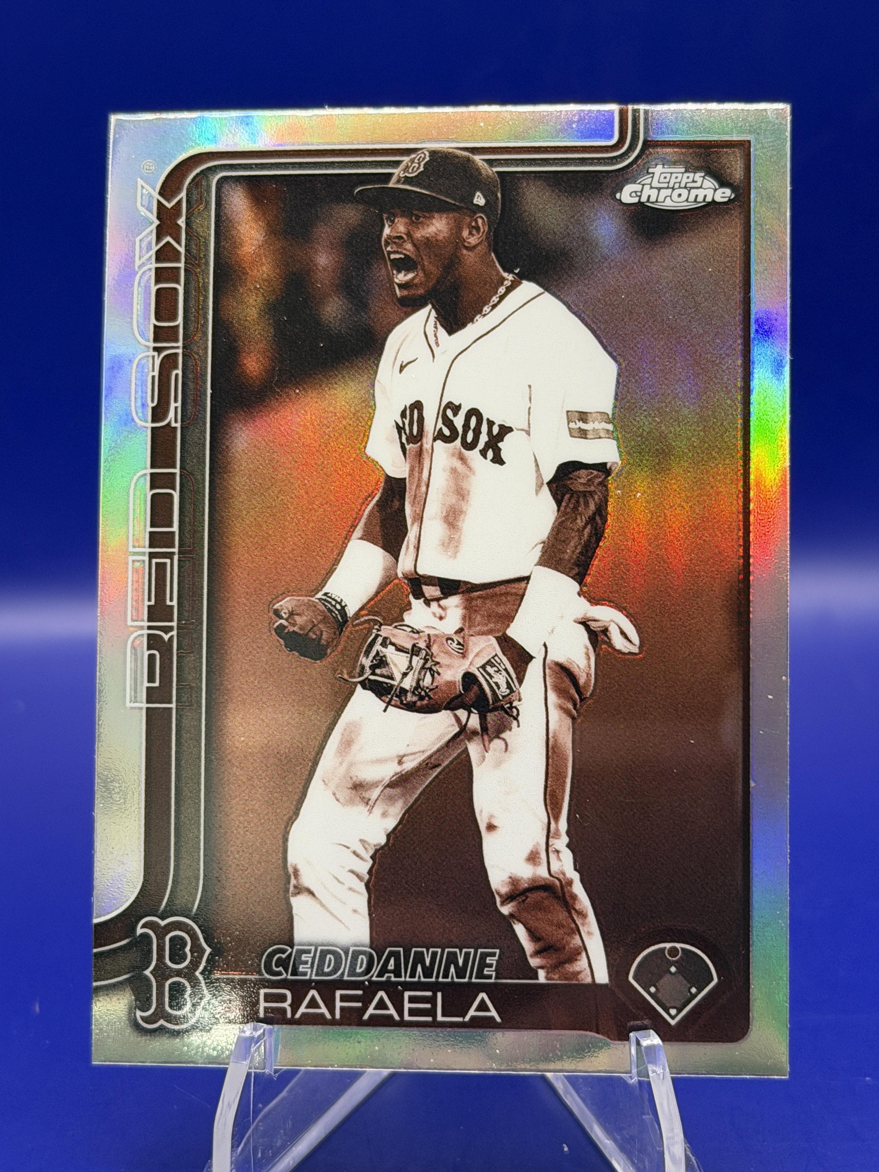 2025 Topps Chrome Update Ceddanne Rafaela Sepia Refractor #USC126 Red Sox NM