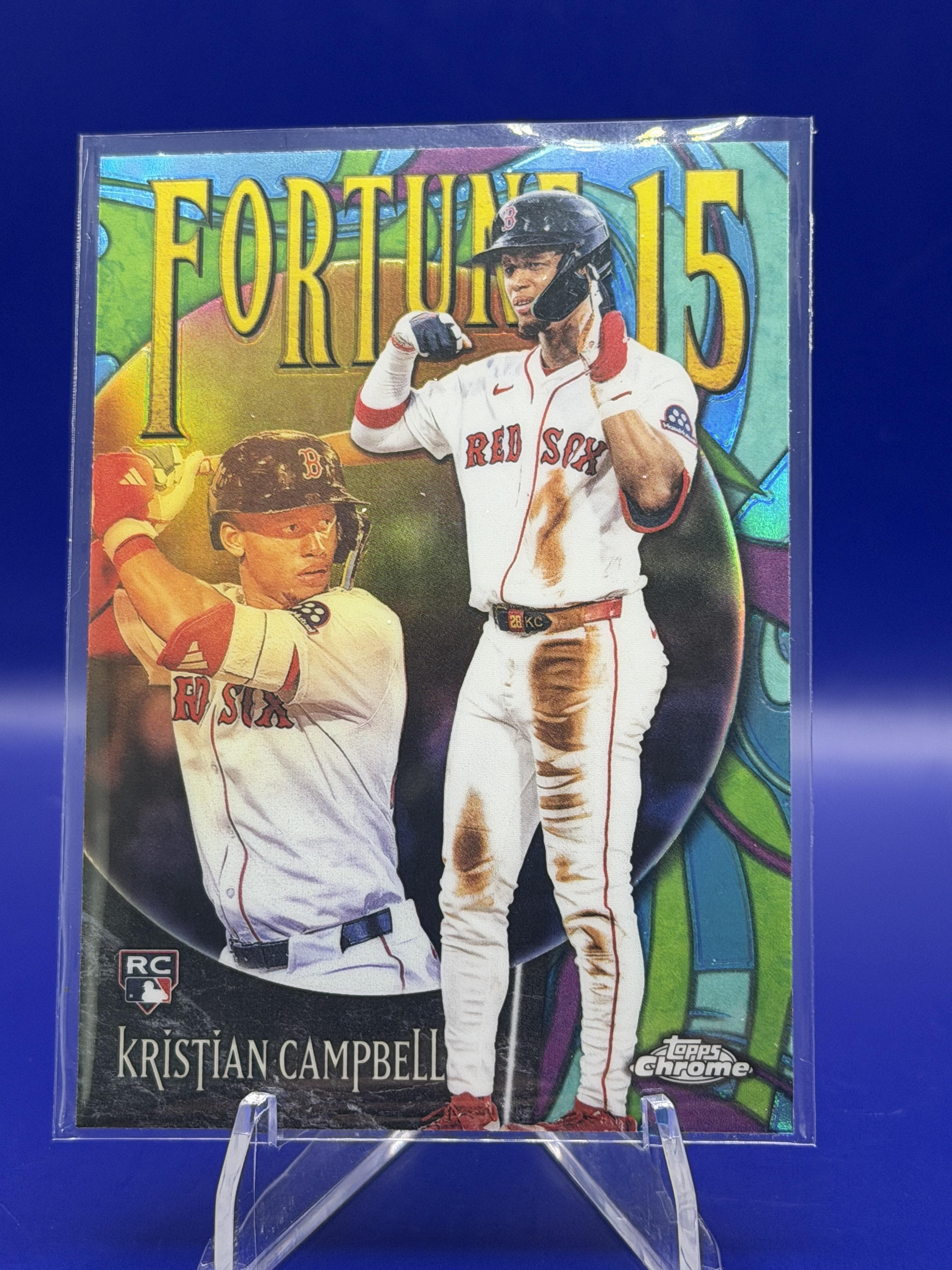 2025 Topps Chrome Update Kristian Campbell Fortune 15 #F15-23 Boston Red Sox