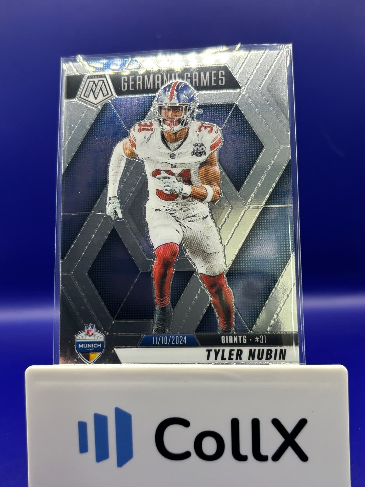 2025 Panini Mosaic Tyler Nubin RC Germany Games International #261 NY Giants