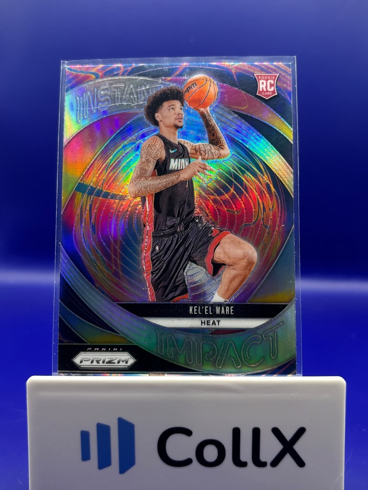 2024-25 Panini Prizm Kel'el Ware RC Instant Impact Insert #16 Miami Heat NM