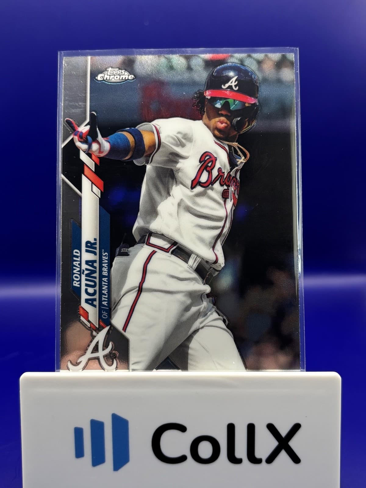 2020 Topps Chrome Ronald Acuna Jr Atlanta Braves #112 Baseball Card NM