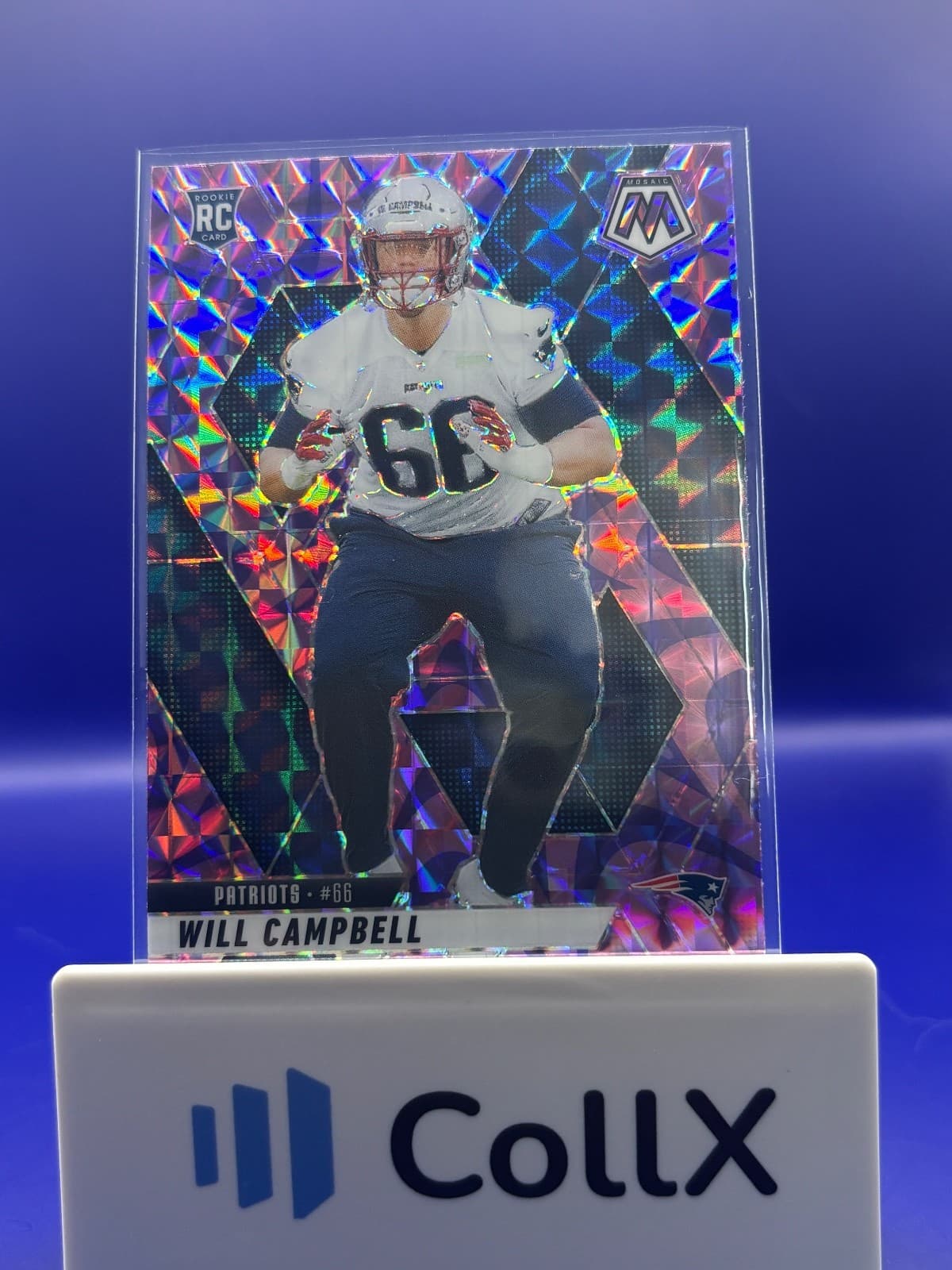 2025 Panini Mosaic - Rookies Will Campbell #378 Camo Pink Mosaic Prizm (RC)