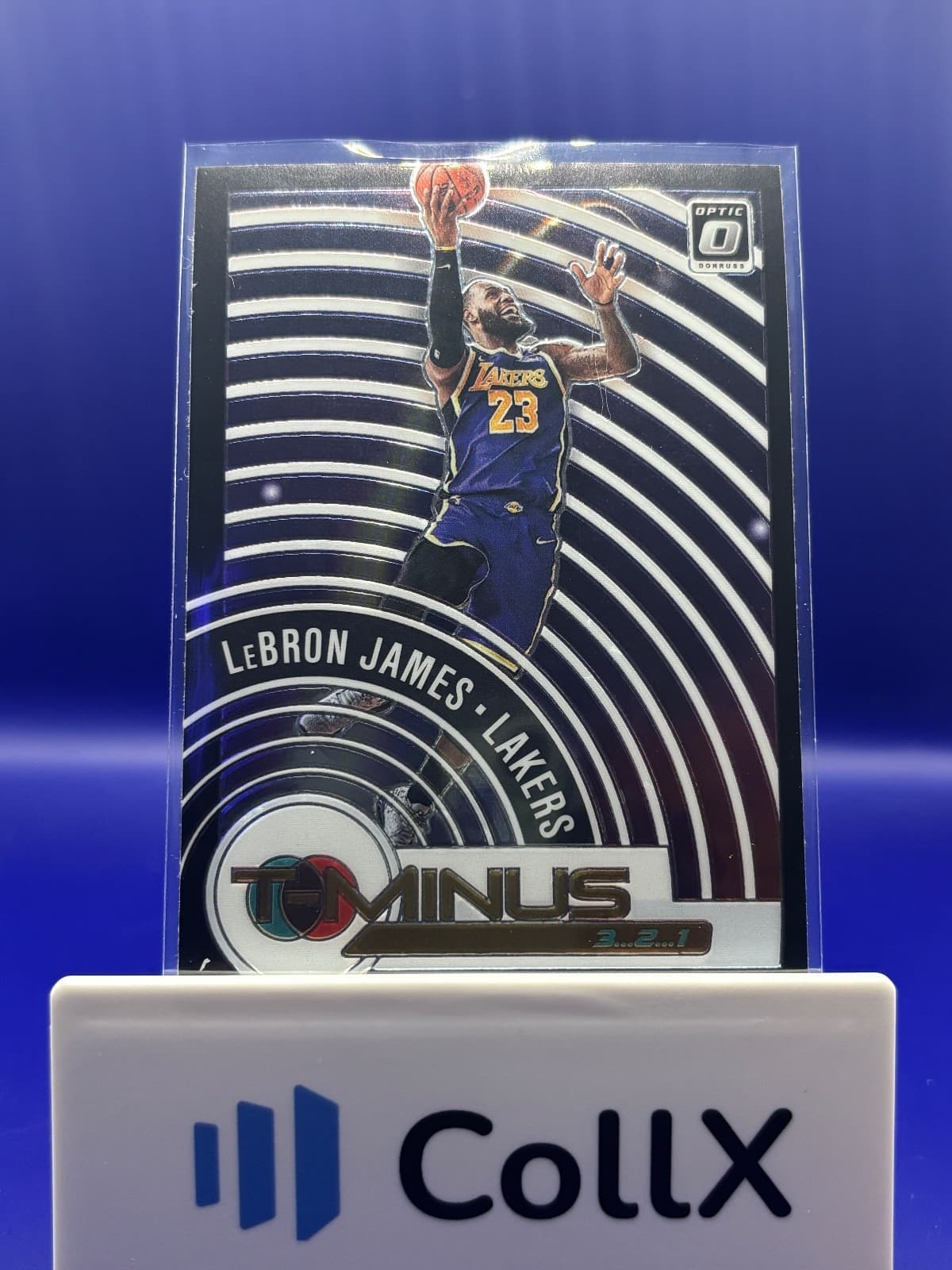2020-21 Donruss Optic LeBron James T-Minus 3-2-1 Insert #9 Los Angeles Lakers