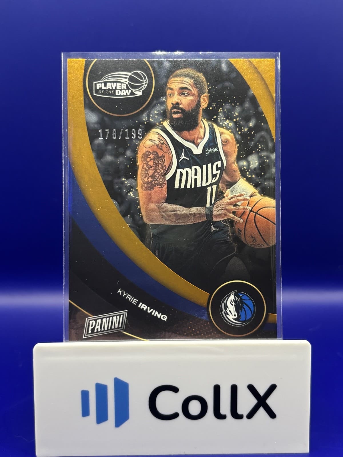 2024-25 Panini Player of the Day Kyrie Irving Highlight Orange /199 #9 Mavs