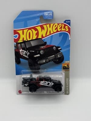 2022 Hot Wheels #26 Black Borla 20 Jeep Gladiator Baja Blazers