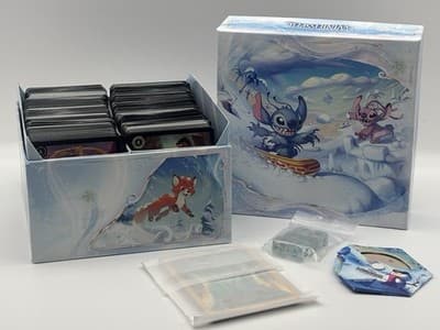 Disney Lorcana Winterspell Storage Box Lot 600 Cards 50 Foils Dice Spinner (B)