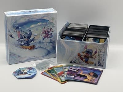 Disney Lorcana HUGE 600 Mixed Card Lot-Winterspell Storage Box &accessories