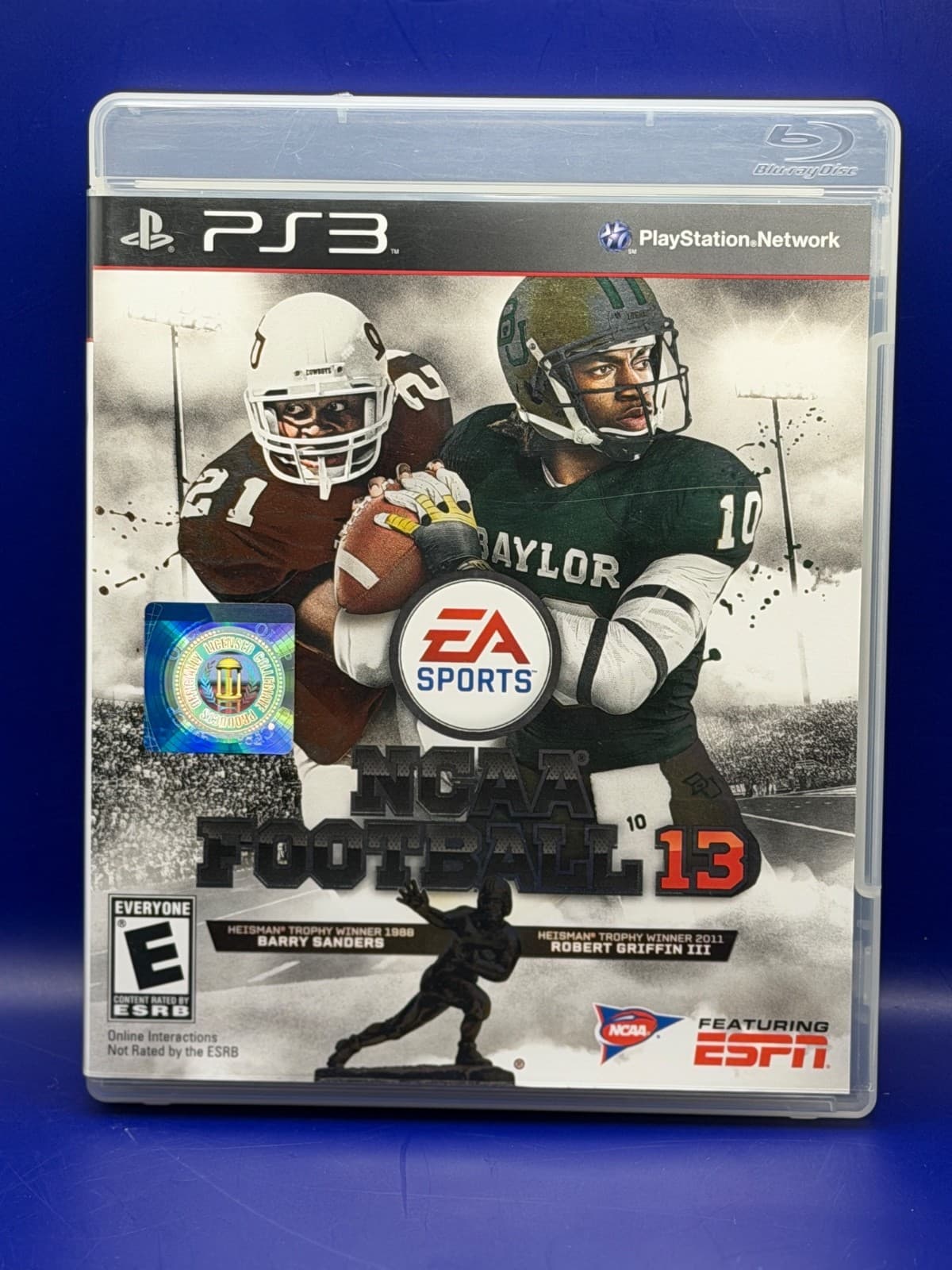 PS3 NCAA Football 13 Reflective Cover CIB Complete In Box Tested Working