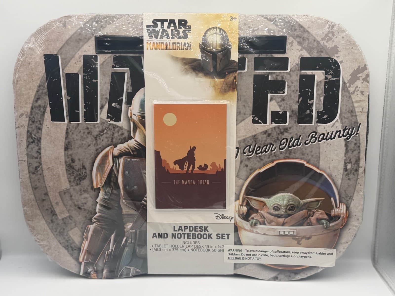 Star Wars The Mandalorian Lap Desk Notebook Set Grogu Baby Yoda New Sealed