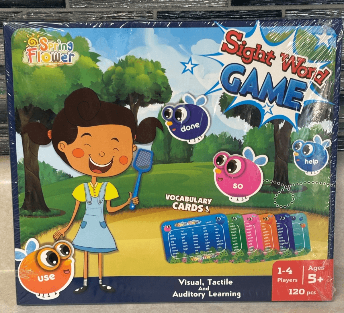 SpringFlower Sight Word Game (120 pieces) — Visual, Tactile NEW SEALED