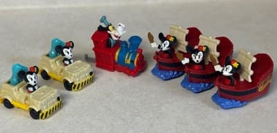 McDonald’s Disney Runaway Railway Toys Lot Goofy Train Minnie Jeep Boat x6