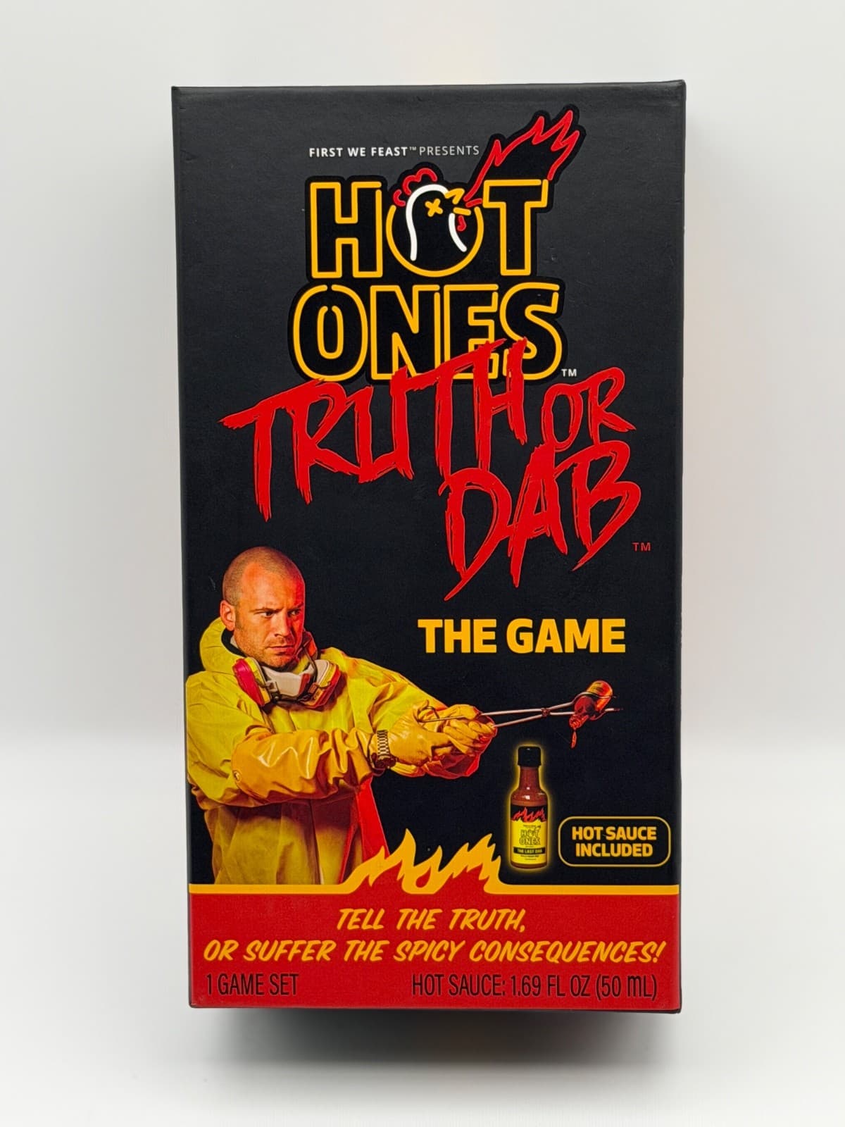 Hot Ones Truth or Dab The Game New Sealed Hot Sauce Included Ages 17+ Video Game