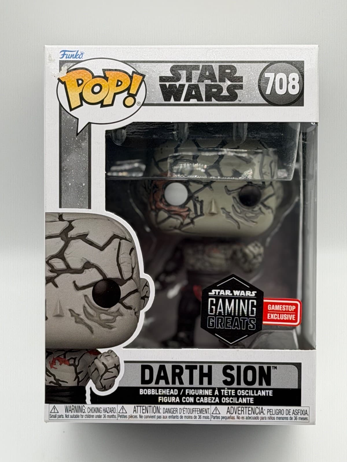 Funko Pop Darth Sion 708 Star Wars Gaming Greats GameStop Exclusive