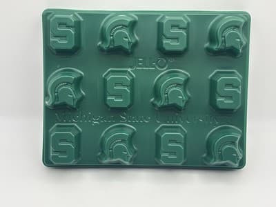 Michigan State University Jello Lot 4Shots Shooters Mold Candy NCAA Spartans MSU