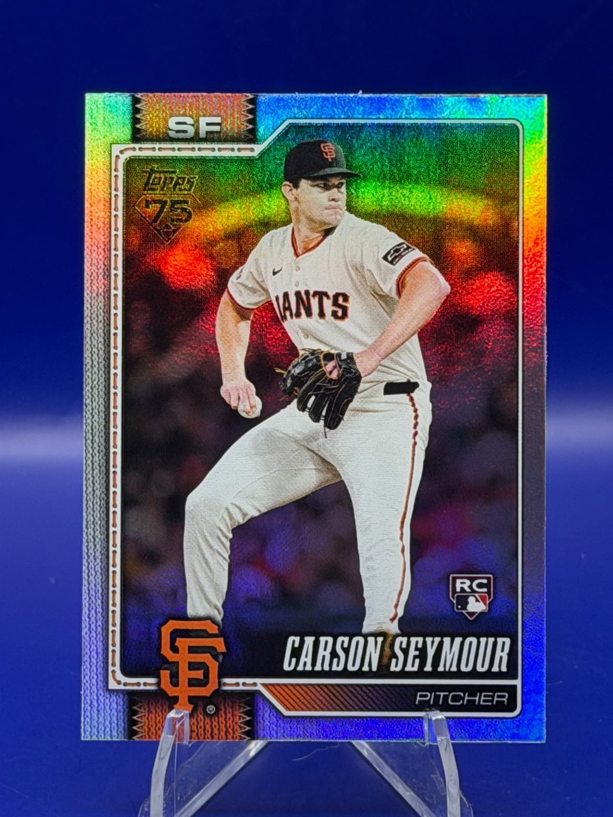 2026 Topps Series 1 Rainbow Foil Carson Seymour RC San Francisco Giants #112