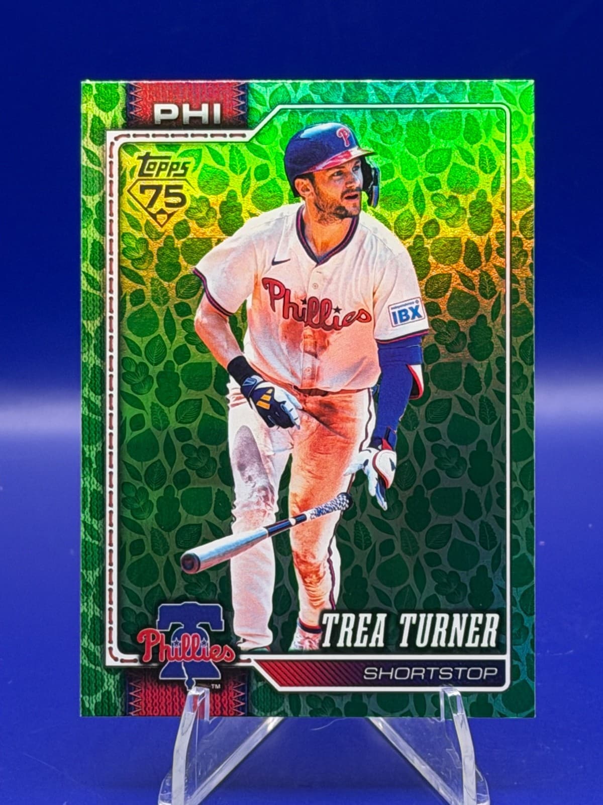 2026 Topps Series 1 Easter Holiday Green Foil Trea Turner #322 Phillies