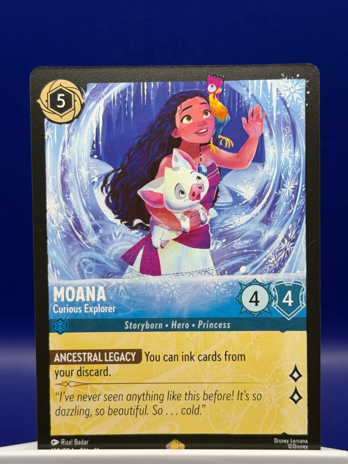 Disney Lorcana Winterspell Moana Curious Explorer Regular 155/204