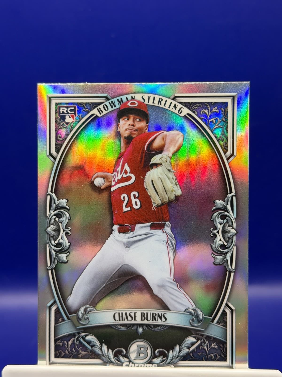 CHASE BURNS 2026 Bowman Sterling Bowman Sterling #BST-10 Reds RC