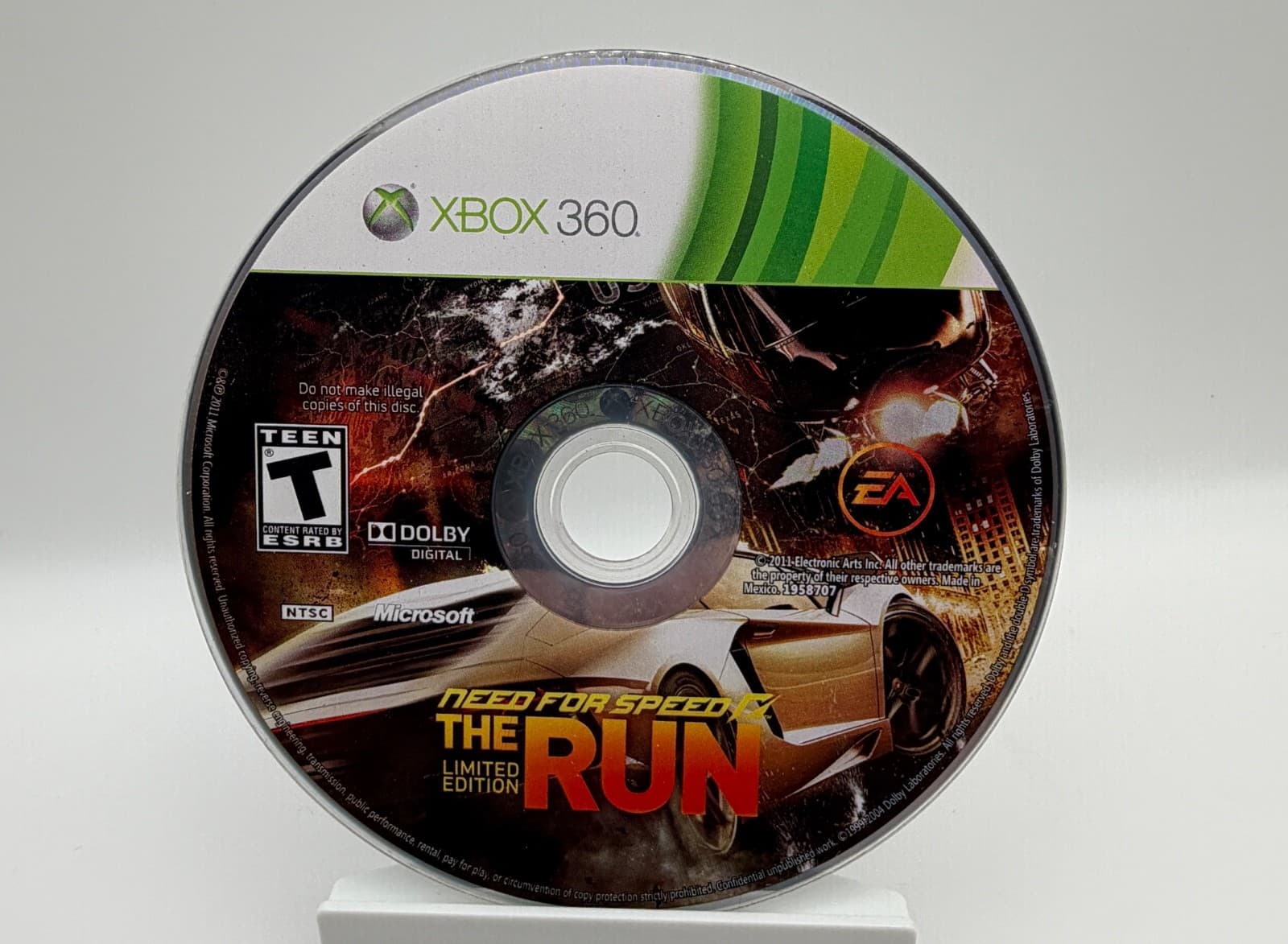 Need for Speed The Run Limited Edition Xbox 360 Disc Only Authentic Tested