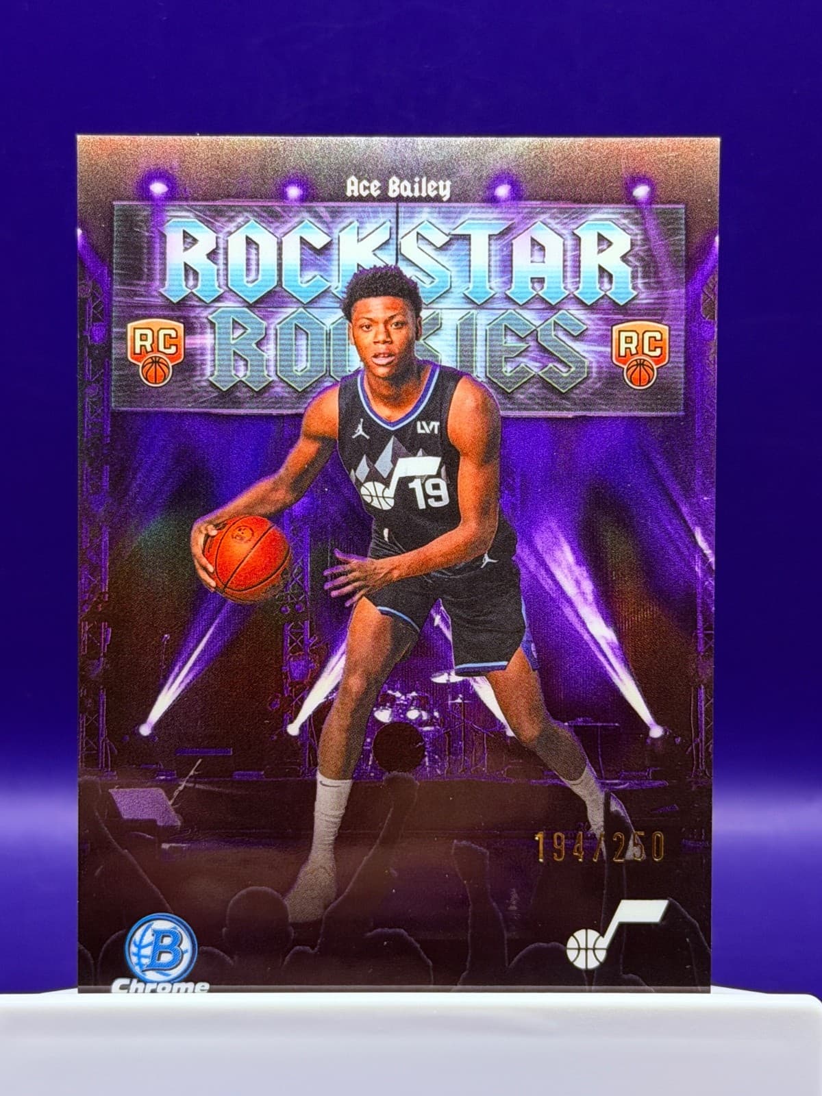 2025 Bowman Chrome Ace Bailey Rockstar Rookies Purple Refractor /250 RR-5