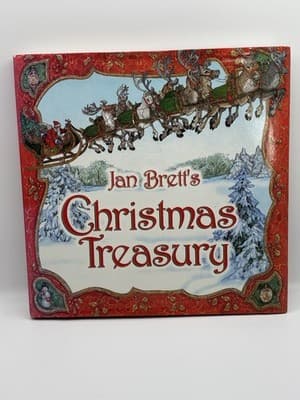 Jan Brett’s Christmas Treasury Hardcover Book Dust Jacket