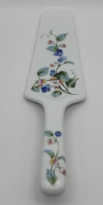 Vintage Andrea by Sadek Japan Porcelain Pie Cake Server Floral