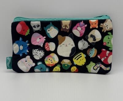Squishmallows Zippered Pouch Bag Soft Colorful Pencil Case Plush Stuffed Animal