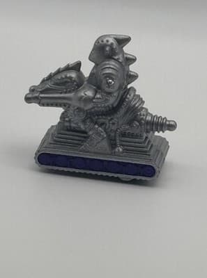Vintage 1996 Wendy's Metallic Jousting Knight 2.25" Pull Back Toy Vehicle