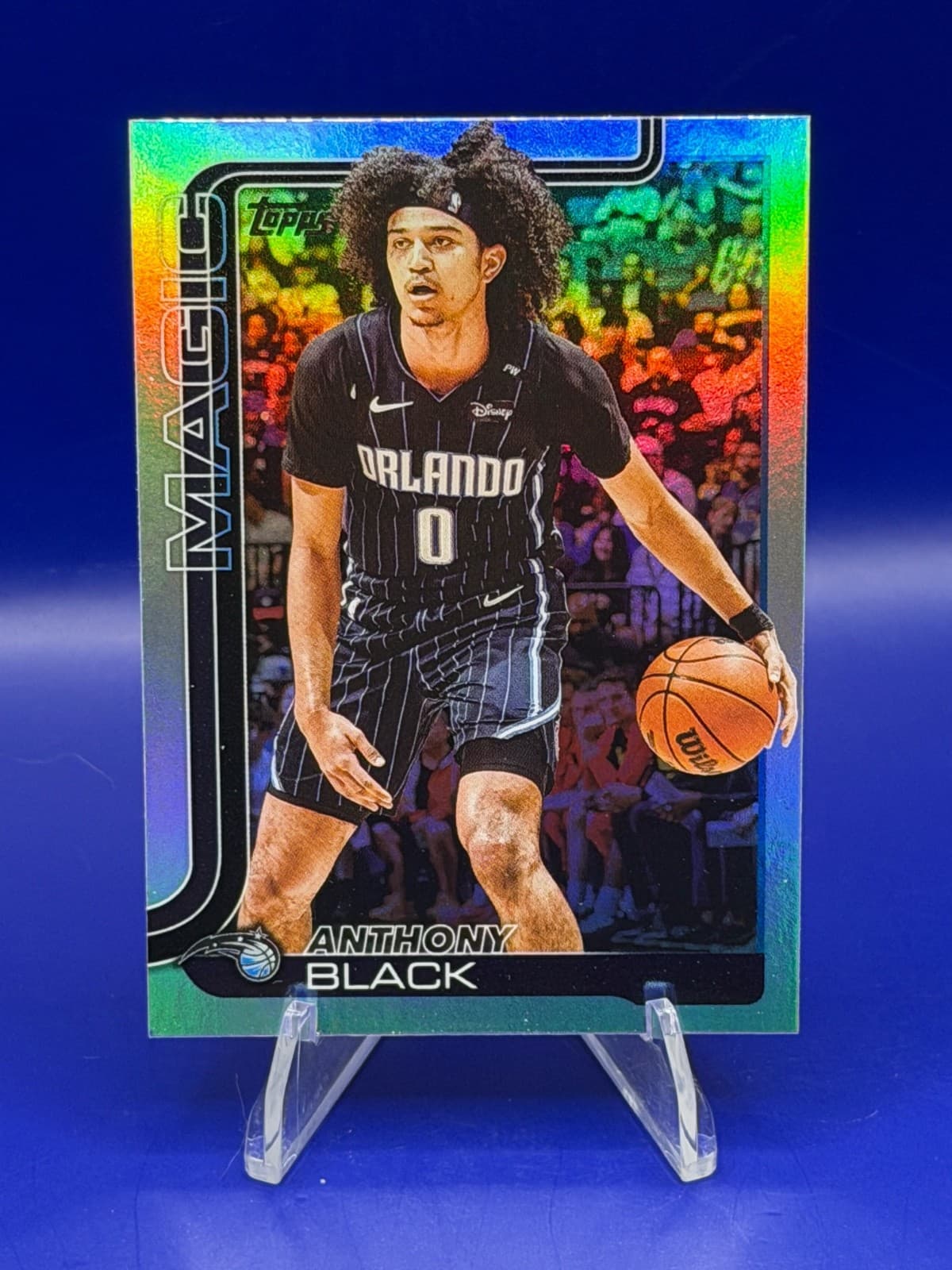 2025 Topps Basketball Anthony Black Holo Foil #89 Orlando Magic
