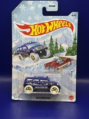 2020 Hot Wheels Rockster4/6 Dark Blue Winter Series New