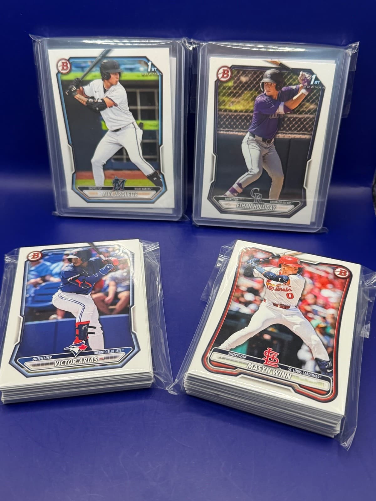 2026 Bowman Paper Prospect Lot 58 Cards Ethan Holliday Aiva Arquette