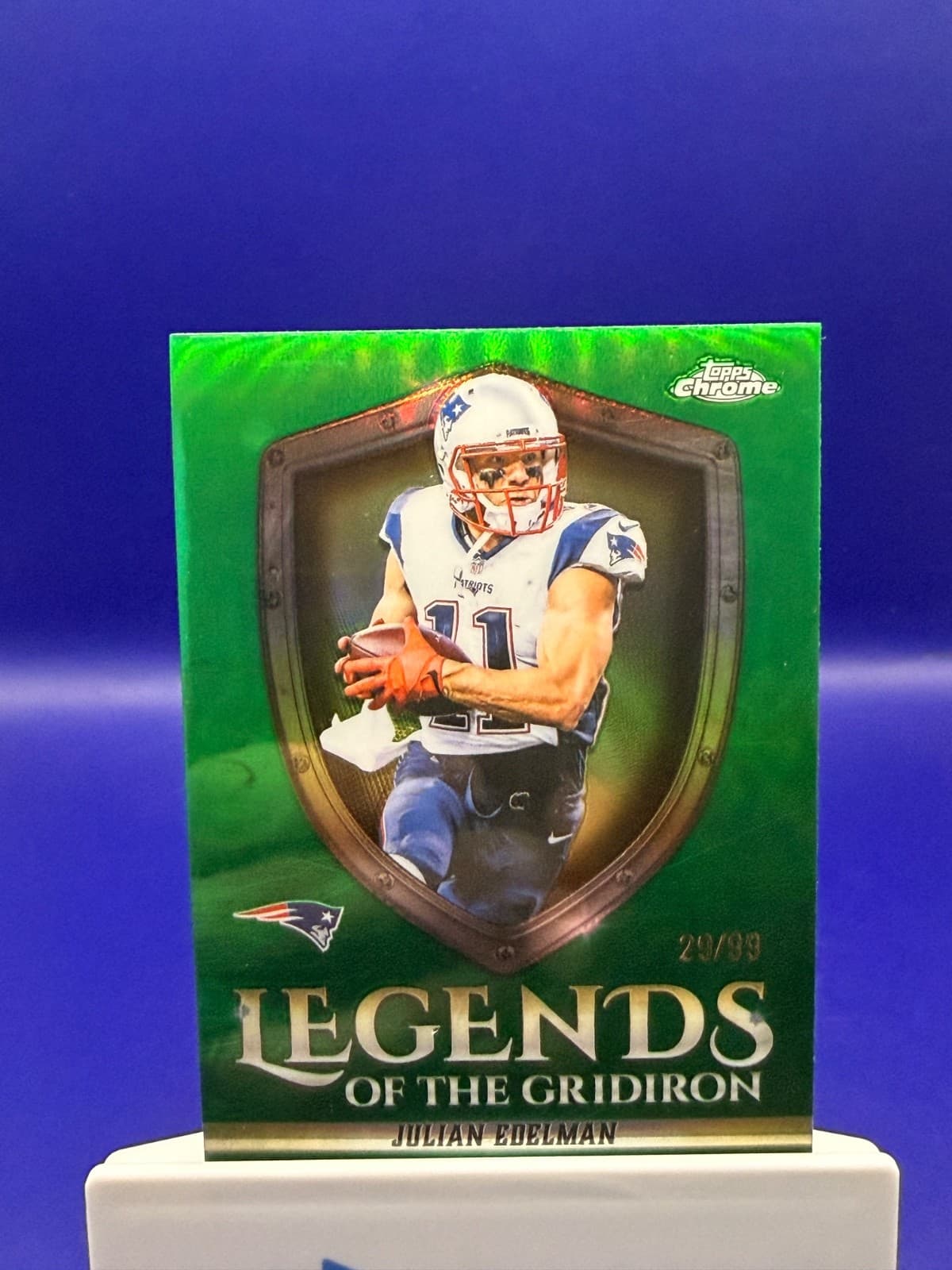 Julian Edelman 2025 Topps Chrome Legends of the Gridiron /99