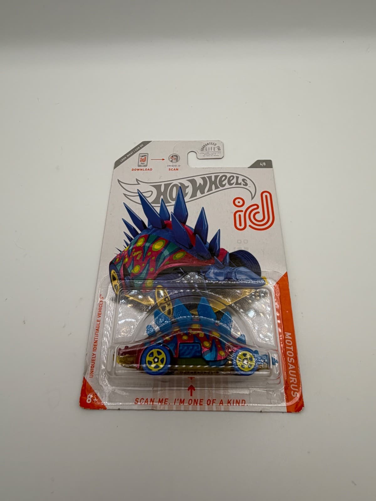 Hot Wheels id Motosaurus 4/8 Scan Me One of a Kind Sealed