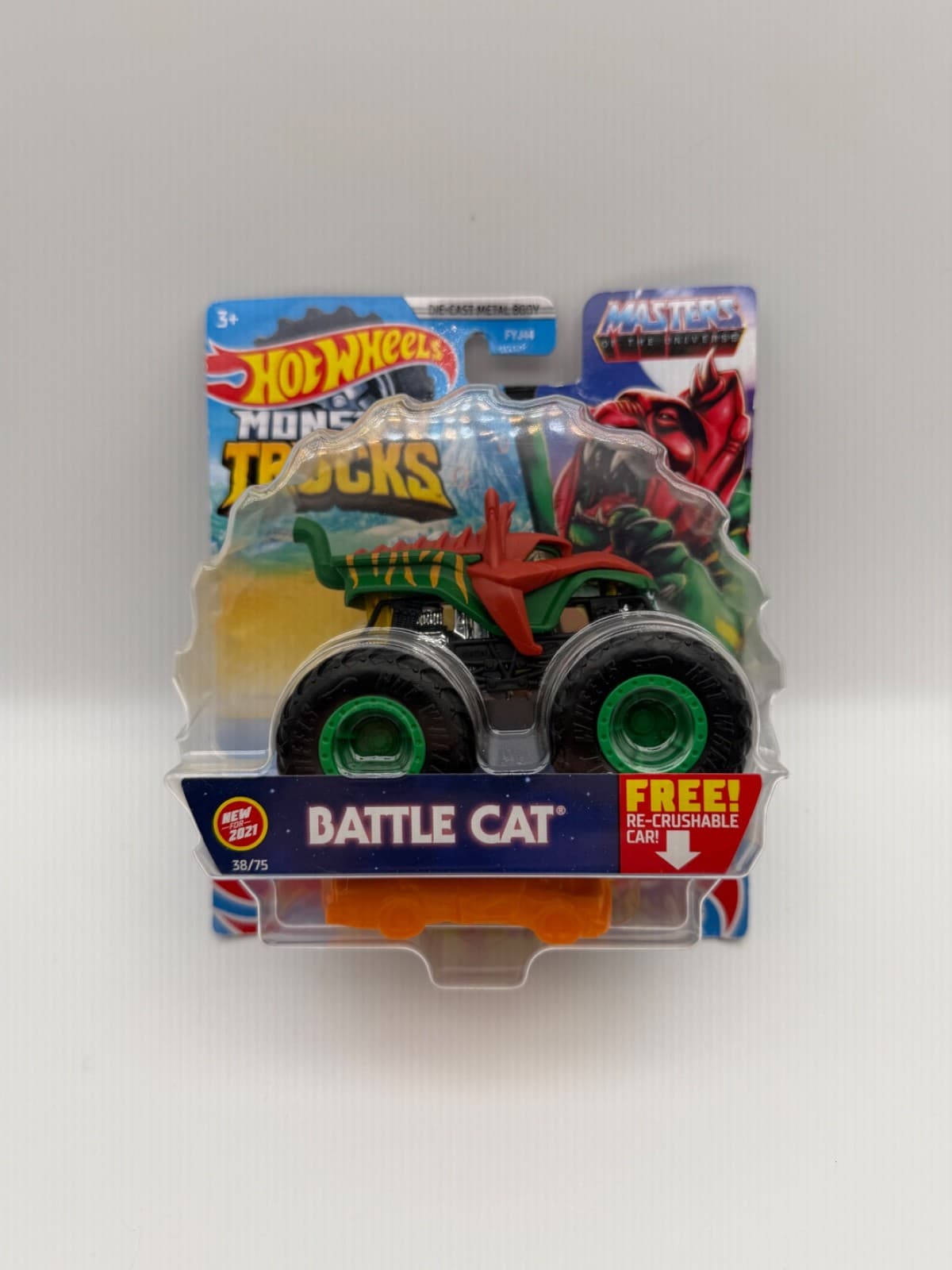 Hot Wheels Monster Trucks Battle Cat MOTU Masters Universe 38/75 FYJ44 Sealed