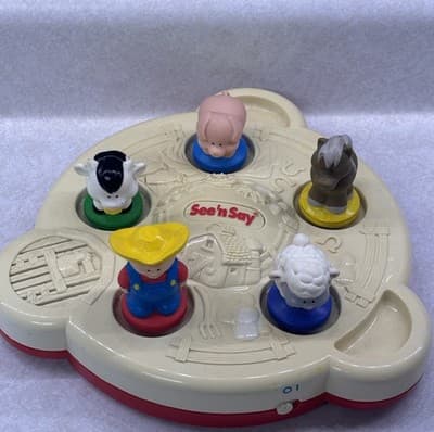 Vintage 1997 Mattel See 'n Say Musical Band Sounds Musical Toy Tested and Works