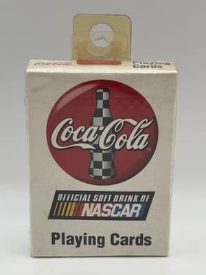 Vintage Coca Cola Official Soft Drink Of Nascar Playing Cards Sealed