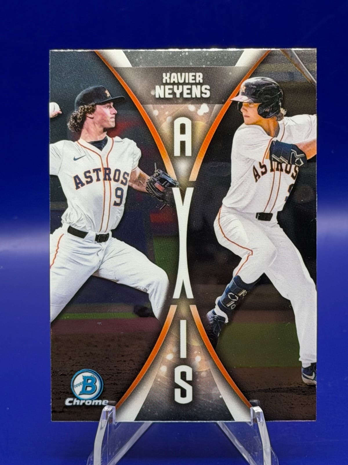 2025 Bowman Draft Chrome AXIS Xavier Neyens A-10 Houston Astros Prospect Insert
