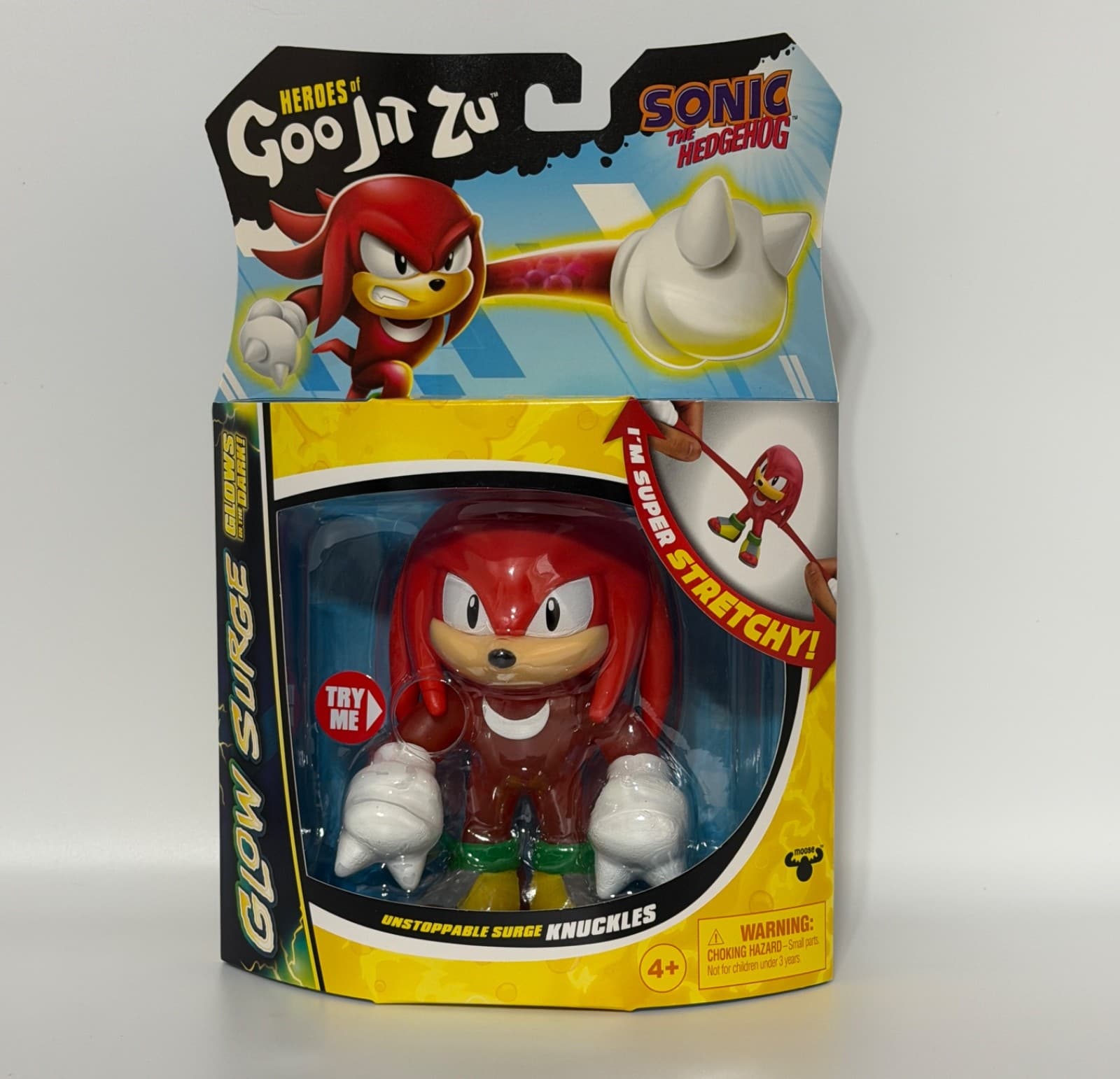 Heroes of Goo Jit Zu Sonic Unstoppable Surge Knuckles Glow In Dark New