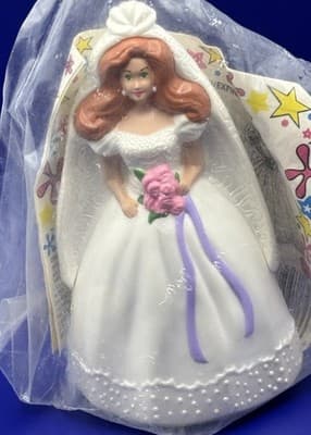 VINTAGE 1991 BARBIE BRIDE 4.25” FIGURE MCDONALDS Cake Topper-toy-wedding-shower