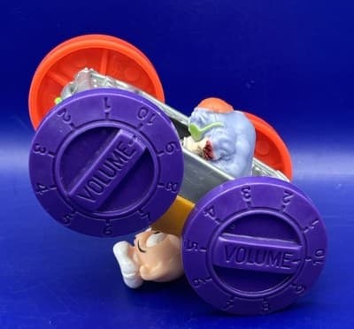 McDonald's Tiny Toon Adv. Flip Car/Vintage Toy/Hampton Pig/Dizzy Devil 1991 T-25