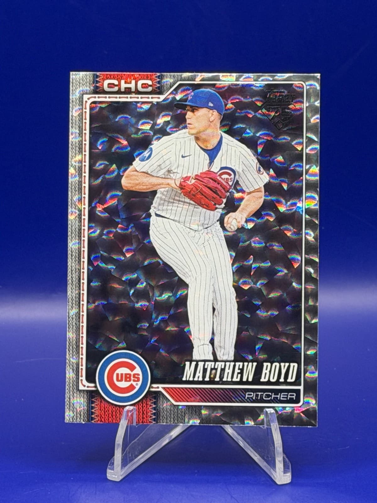 2026 Topps Series 1 Chicago Cubs Matthew Boy Silver Crackle Foil #51