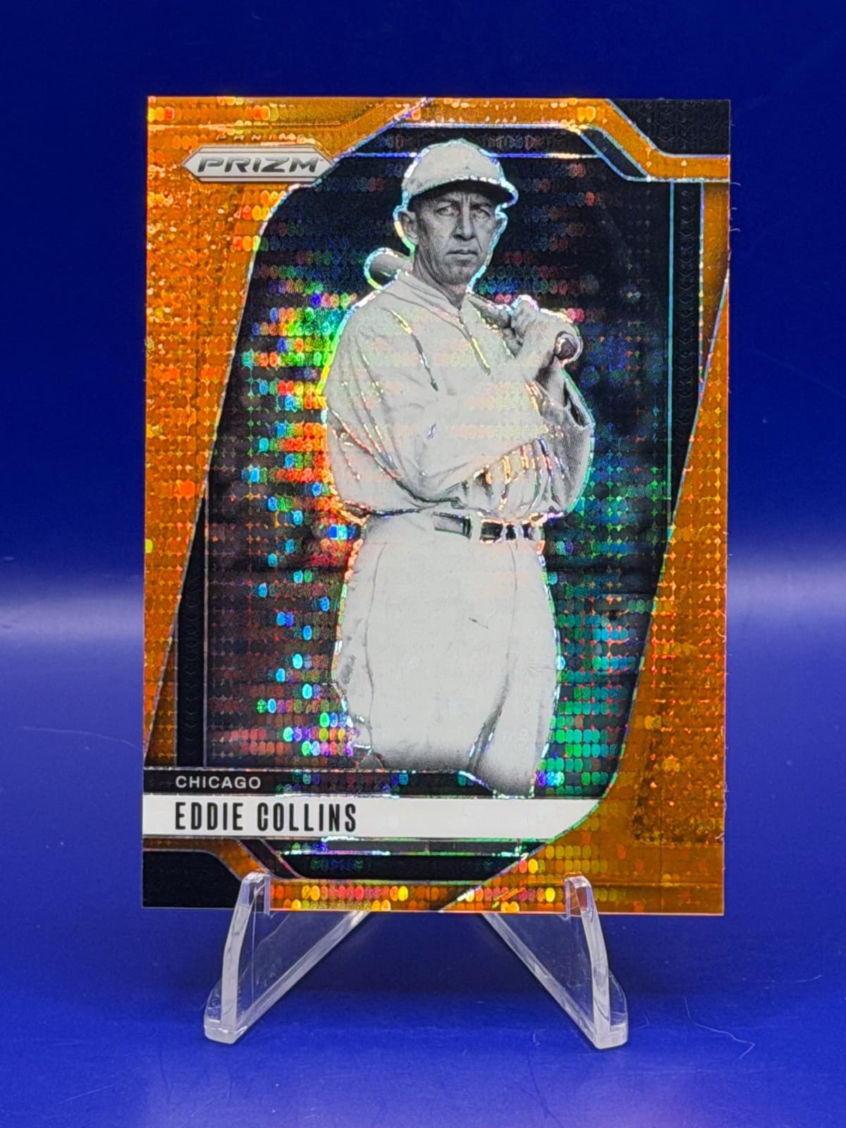 2025 Panini Prizm Eddie Collins Orange Pulsar Prizm #93 248/399 Athletics HOF