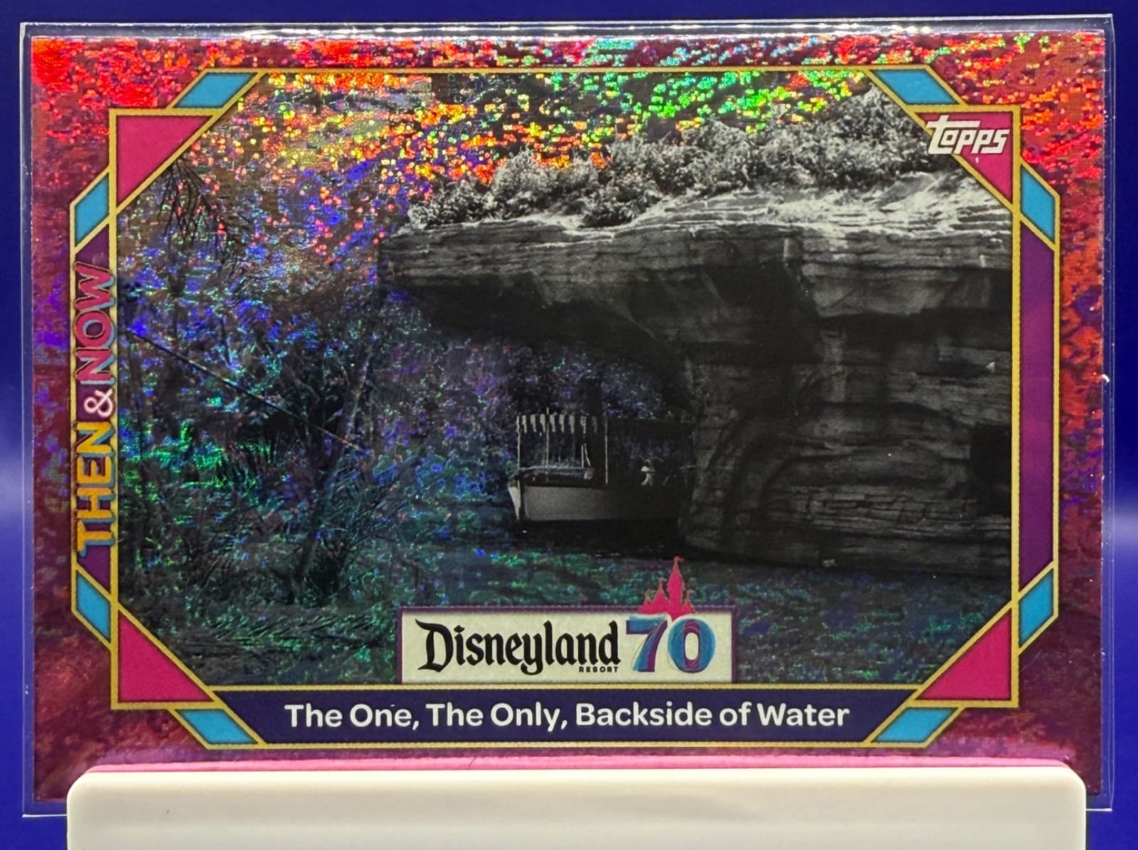 2025 Topps Disneyland 70th Backside of Water #11 Pink Shimmer Foil