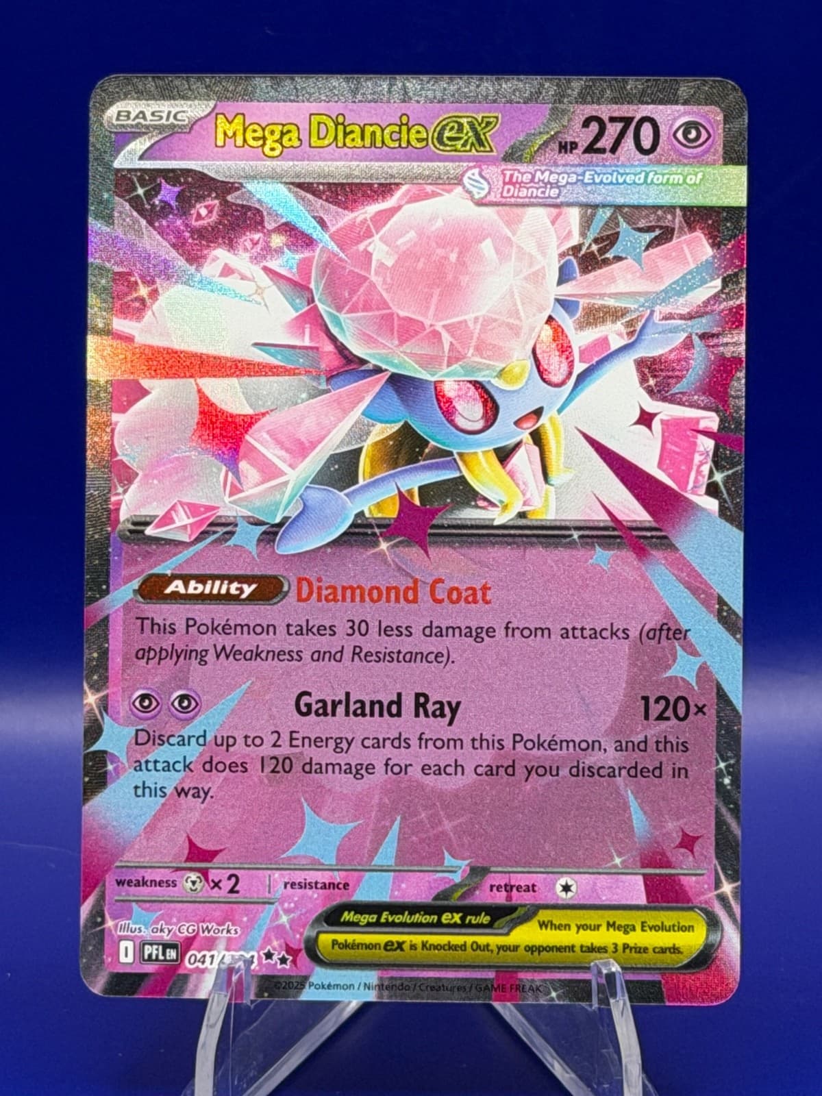 Mega Diancie ex 041/094 Me02: Phantasmal Flames Holo