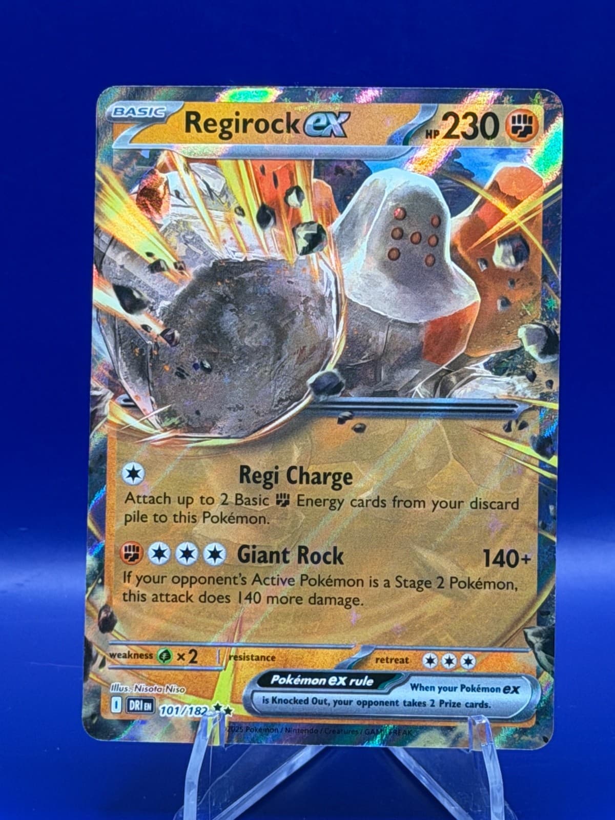 Regirock ex 101/182 Sv10: Destined Rivals Holo